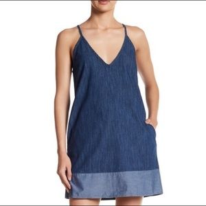 Sincerely Jules Cropped Denim Dress XXS